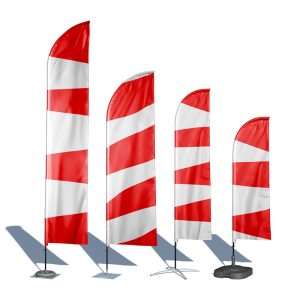 موکاپ پرچم تبلیغاتی پایه دار