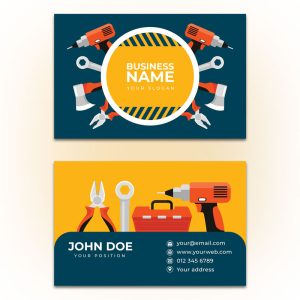 کارت ویزیت فلت ابزارآلات