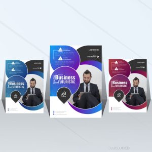 تراکت خلاقانه تجاری سه تایی