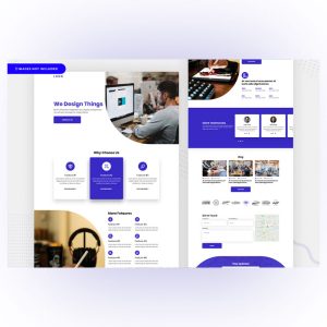 قالب لایه باز وب سایت شرکتی