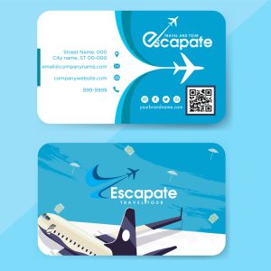 کارت ویزیت شرکت هواپیمایی