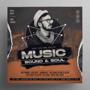 قالب کاور موزیک DJ