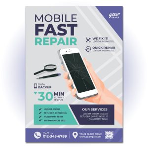 تراکت تعمیرات موبایلی