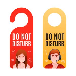 فایل لایه باز آویز درب مزاحم نشوید