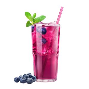 طرح لیوان آب میوه بلوبری