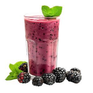 طرح لیوان آب میوه تمشک