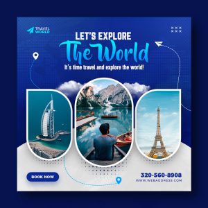 قالب پست اینستاگرام تور و گردشگری