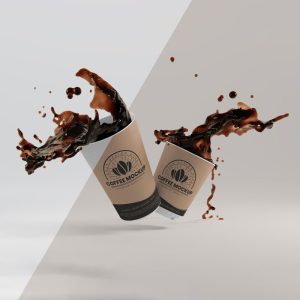 موکاپ لیوان قهوه معلق