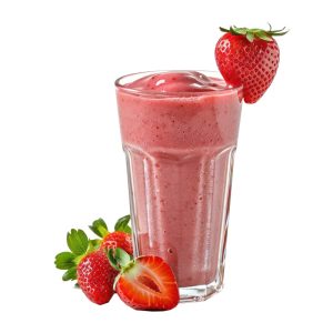 طرح لیوان شیک توت فرنگی