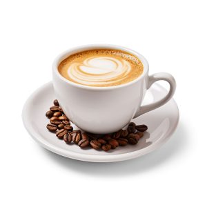 فایل لایه باز فنجان قهوه لاته آرت