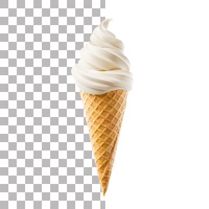 فایل لایه باز بستنی قیفی وانیلی