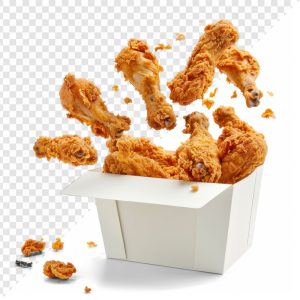 تصویر لایه باز باکس مرغ سوخاری