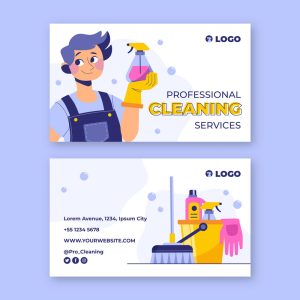 کارت ویزیت خدمات نظافتی