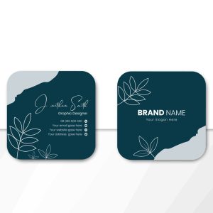کارت ویزیت مربعی آماده