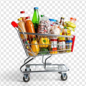 فایل تصویر سبد چرخ دار فروشگاه