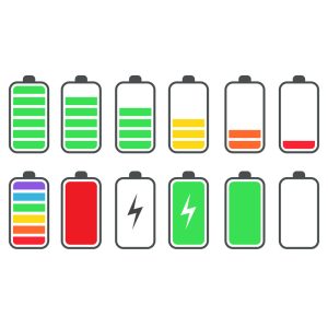 آیکن وکتور نماد باطری