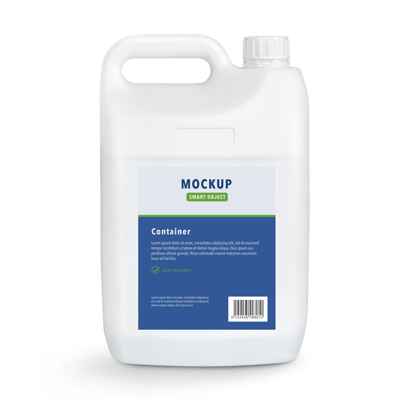 mu03973 موکاپ گالن پلاستیکی تکی
