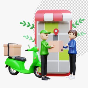 آبجکت کاراکتر تحویل سفارش مشتری