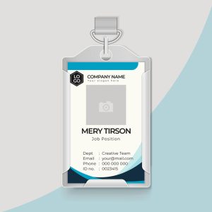 طرح کارت آویز گردنی