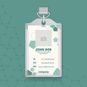 طرح کارت آویز گردنی آماده