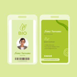 طرح کارت آویز گردنی