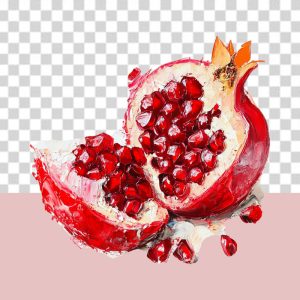تصویر انار برش خورده