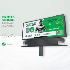 بنر تبلیغاتی باشگاه فیتنس