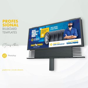 بنر تبلیغاتی فروشگاه لاستیک خودرو