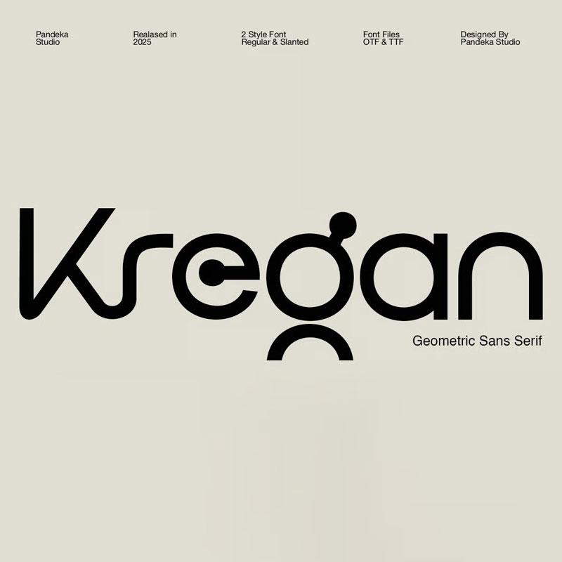 فونت انگلیسی Kregan فونت انگلیسی Kregan