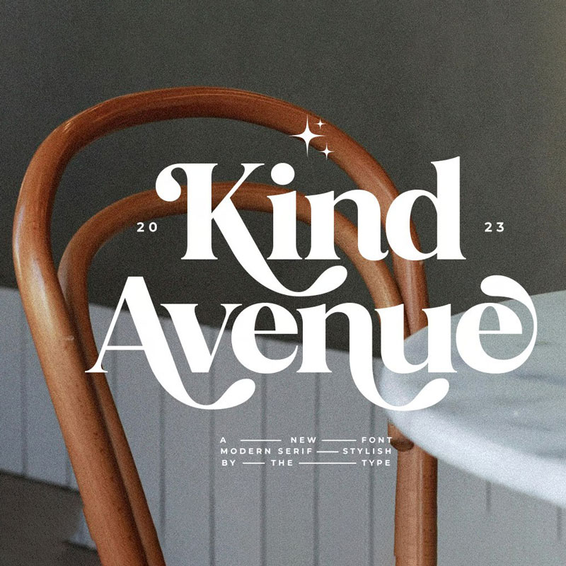 فونت انگلیسی Kind Avenue فونت انگلیسی Kind Avenue
