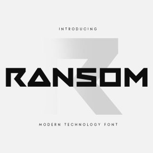فونت انگلیسی Ransom