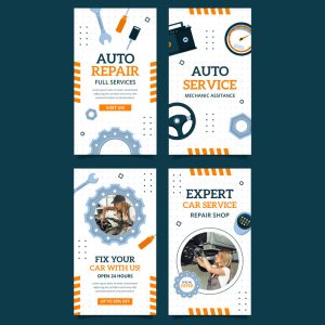 مجموعه استوری تعمیرگاه ماشین