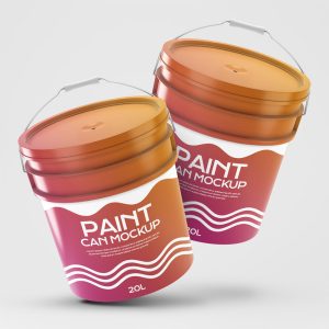 موکاپ سطل رنگ دسته دار