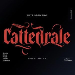 فونت انگلیسی cattedrale gothic