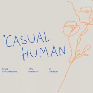 فونت انگلیسی casual human
