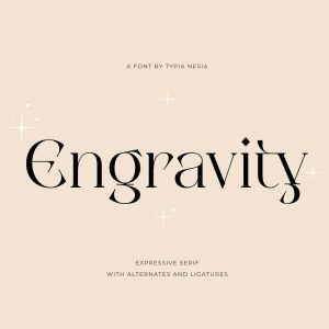 فونت انگلیسی engravity