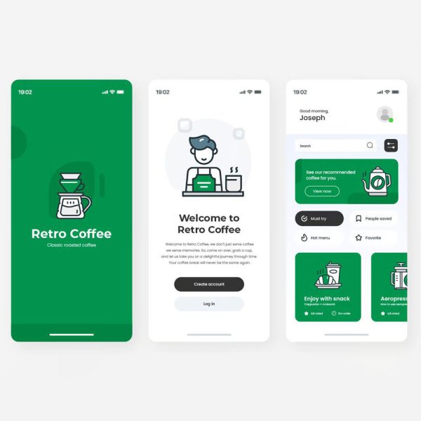 پک آیکون وکتور قهوه و کافی شاپ - تصویر 2