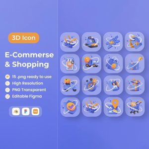 مجموعه آیکون خرید اینترنتی