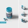 طرح موکاپ قوطی دارو