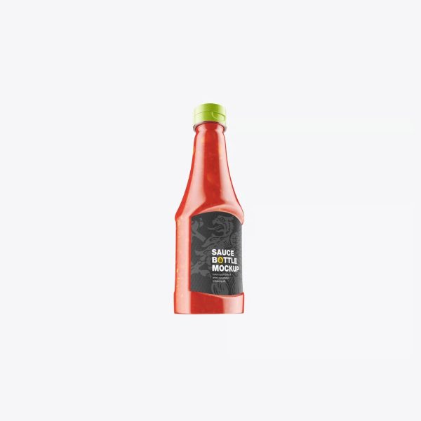 طرح موکاپ بطری سس - تصویر 5