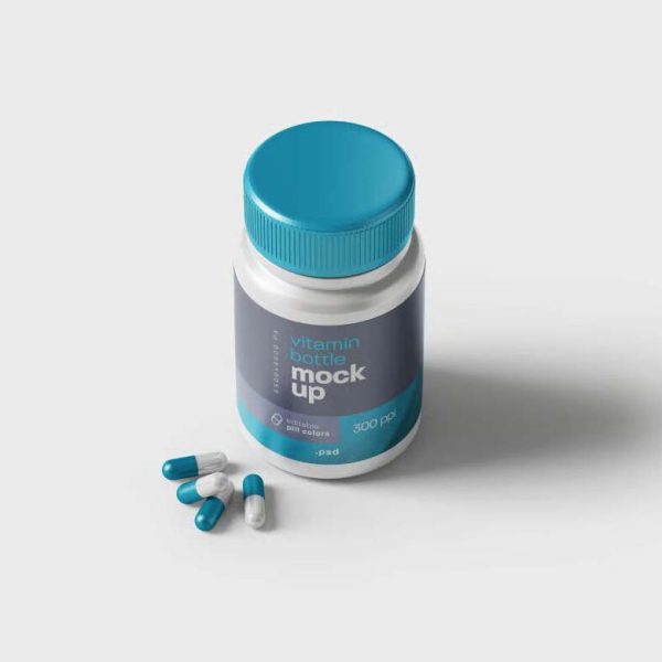 طرح موکاپ قوطی دارو - تصویر 5
