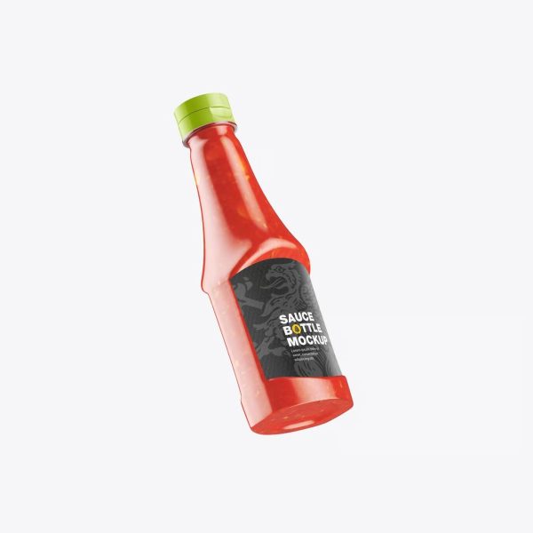طرح موکاپ بطری سس - تصویر 4