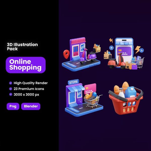 باندل آبجکت 3D آنلاین شاپ - تصویر 4
