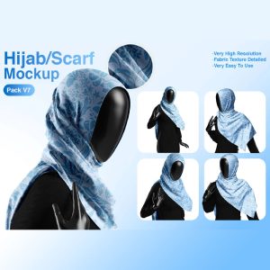 موکاپ مانکن شال و روسری