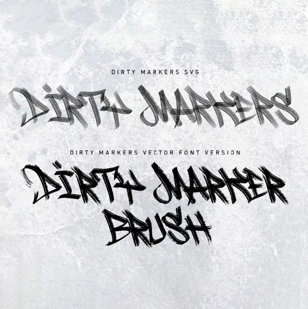 فونت انگلیسی dirty markers - تصویر 6