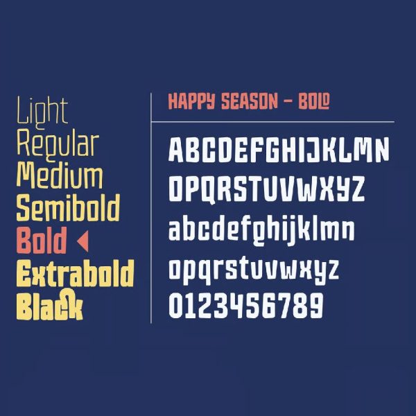 فونت انگلیسی Happy Season - تصویر 2