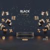 طرح پودیوم تخفیف جمعه سیاه