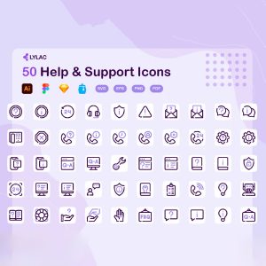 50 آیکون پشتیبانی