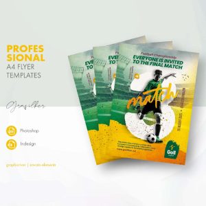 طرح تراکت مسابقات فوتبال
