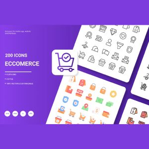 200 آیکون فروشگاه اینترنتی